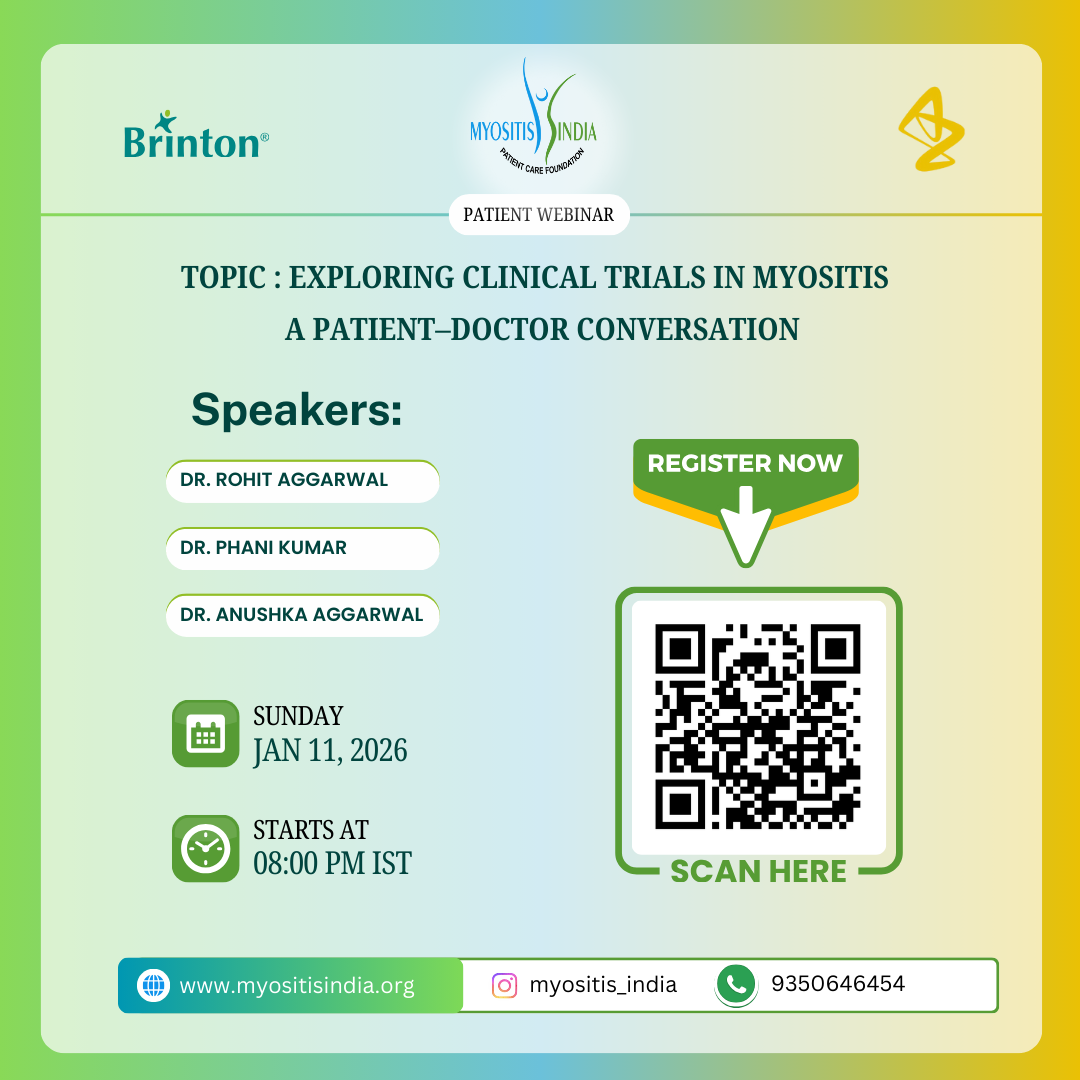 Topic : Exploring Clinical Trials in Myositis   A Patient–Doctor Conversation